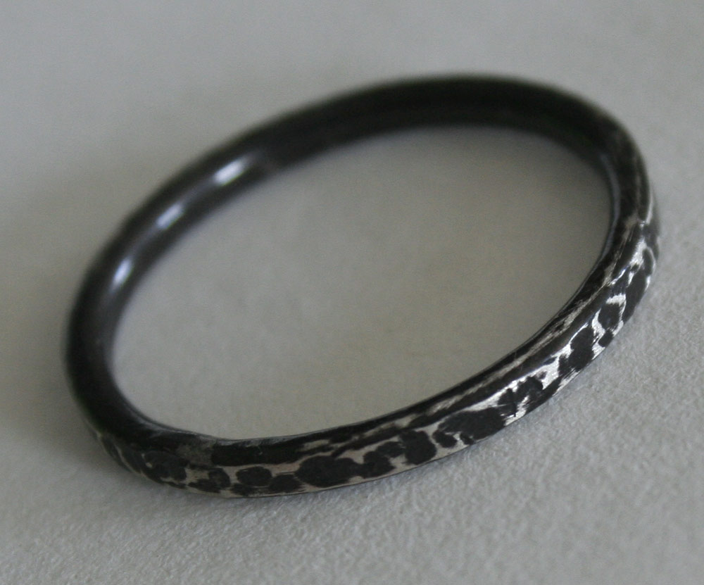 Bark Ring - Antiqued Sterling Silver handcrafted ring by Julie A. Brown