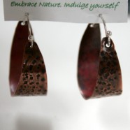 Tribal - Ethnic style open hoop earrings by Julie A. Brown