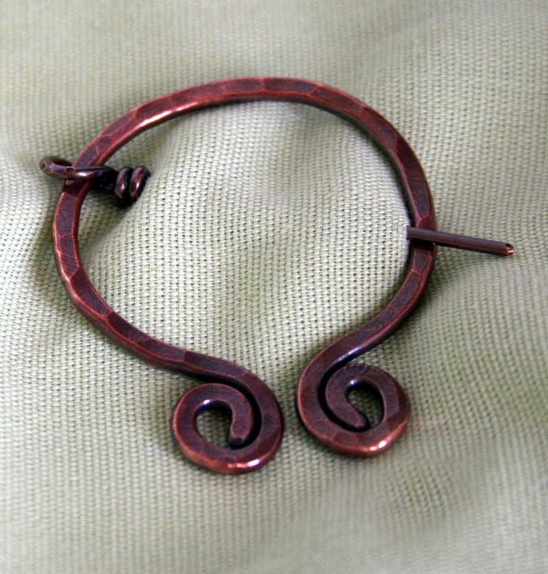 Ancient- hand forged from recycled copper wire by Julie A. Brown