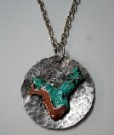 Lost Continent, a Splash copper and Sterling handcrafted necklace