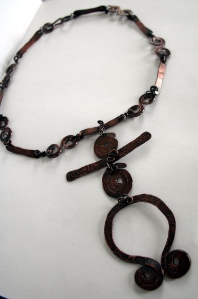 Spirit Journey - handcrafted recycled copper eco-friendly necklace