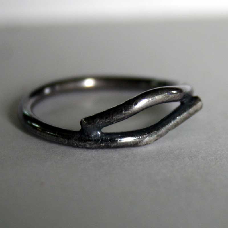 Twig Ring - sterling silver handcrafted ring by Julie A. Brown