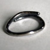 Twig Sterling Silver Ring - back view
